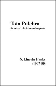 Tota pulchra SATB choral sheet music cover Thumbnail